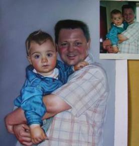 Family Portrait, Custom Oil Portrait, Family Oil Painting, Original Hand Painted Oil Paintings From Photos