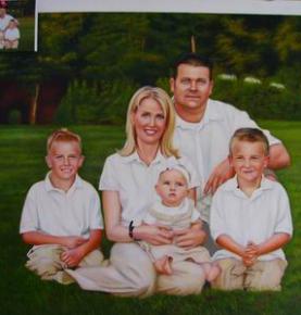 Family Portrait, Custom Oil Portrait, Family Oil Painting, Original Hand Painted Oil Paintings From Photos