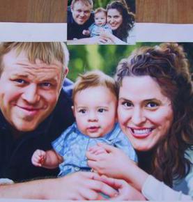 Family Portrait, Custom Oil Portrait, Family Oil Painting, Original Hand Painted Oil Paintings From Photos