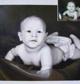 Children Portrait, Custom Oil Portrait, Child Oil Painting, Original Hand Painted Oil Paintings From Photos