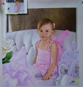 Children Portrait, Custom Oil Portrait, Child Oil Painting, Original Hand Painted Oil Paintings From Photos