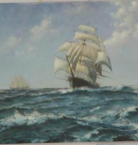 Sailing,Warships,Boat Painting,Custom Hand Painted Oil Painting reproductions From Photos