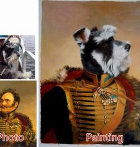 Pet portrait, Original Personalized pet painting, Custom Hand Painted Oil Painting portrait From Photos