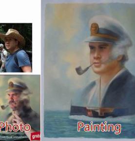 Custom oil portrait, Original Personalized painting, Hand Painted Oil Painting portrait From Photos