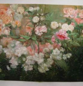 Flowers Painting, Original flowers art, Custom Hand Painted Oil Painting reproductions From Photos