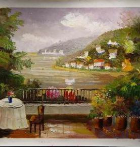 Mediterranean Painting, Original art, Custom Hand Painted Oil Painting reproductions From Photos