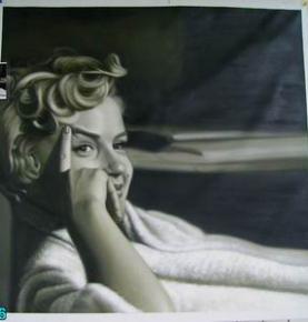 Black and White Portrait,Custom Oil Portrait Painting,Hand Painted Oil Painting From Photos